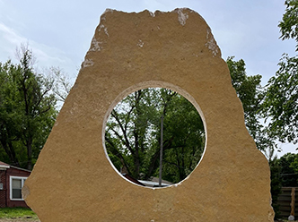eye of the prairie art installation