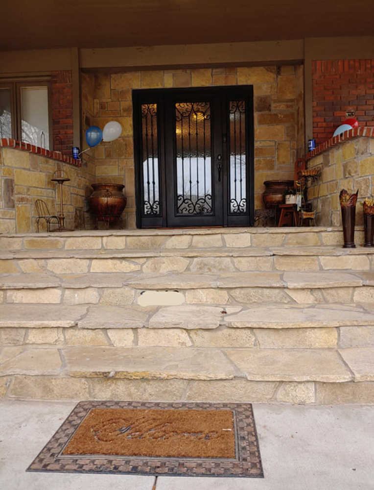 natural stone door steps