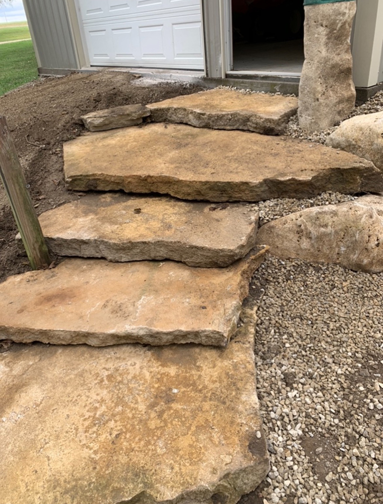 natural stone steps